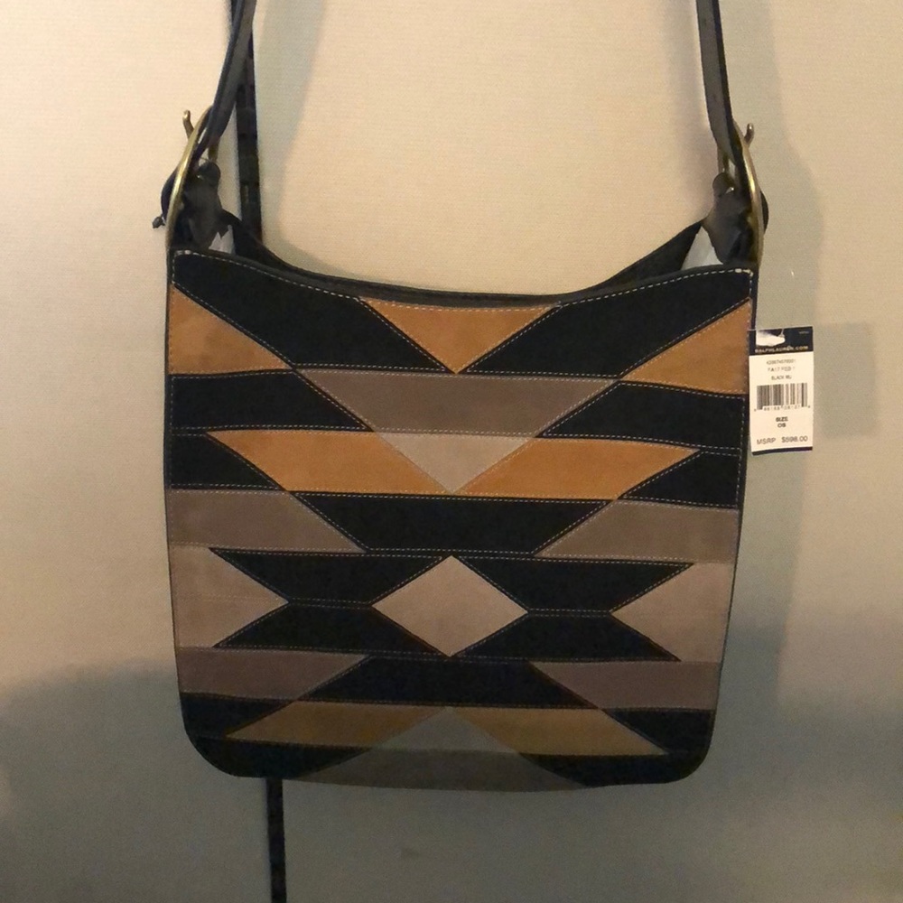 Patchwork messenger bag